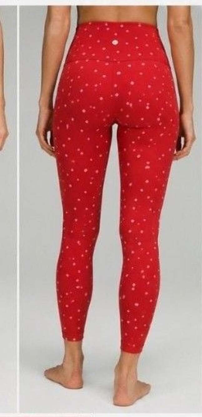 Lululemon Align No Line HR Pant 25 Size 0 Heart Scatter Dot